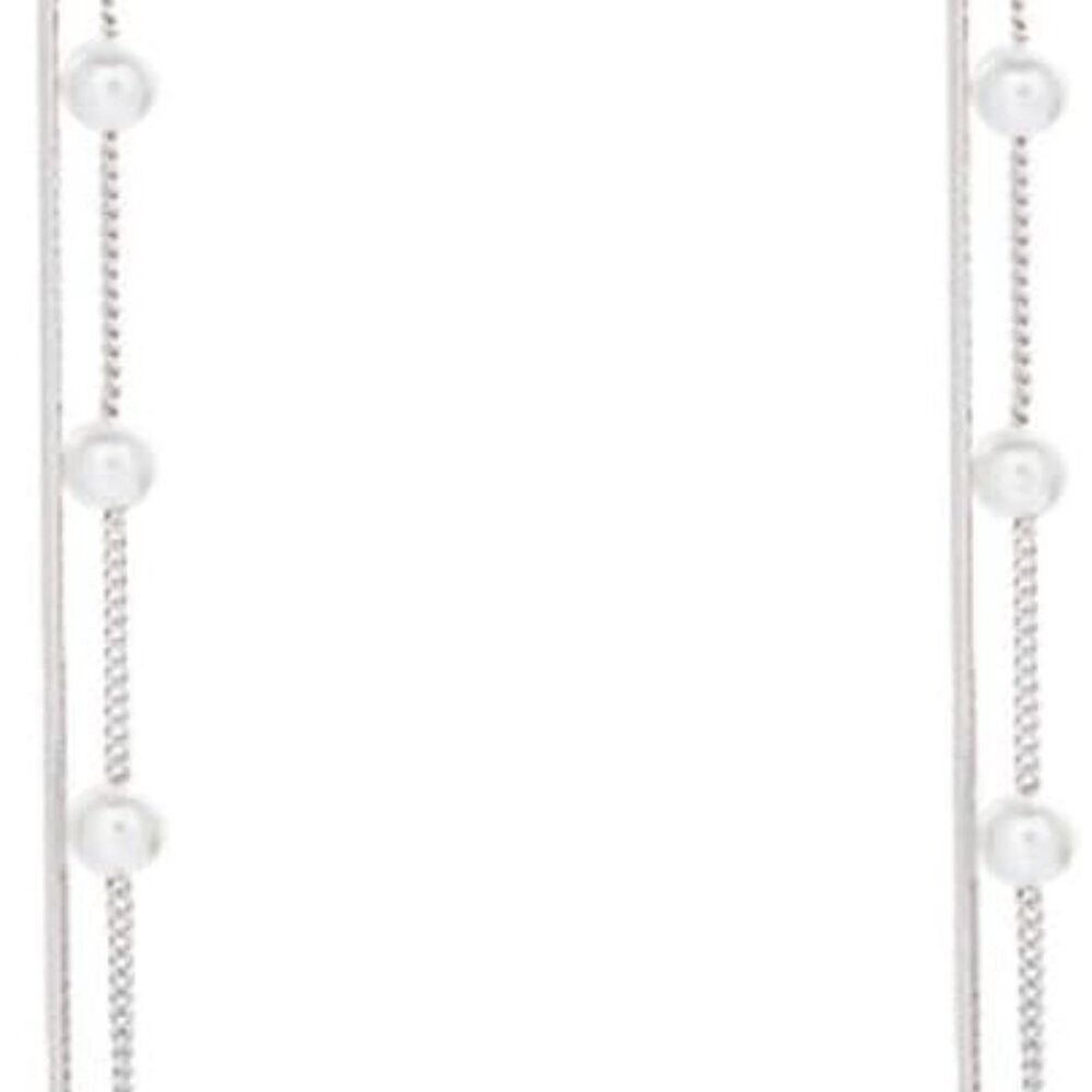 Solid 925 Sterling Silver Simulated Shell Pearl D… - image 1